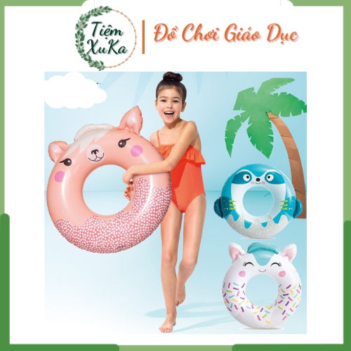 Phao bơi đi biển cho bé phao ngồi xỏ chân chống lật các loại hình thú hình xe đa dạng
