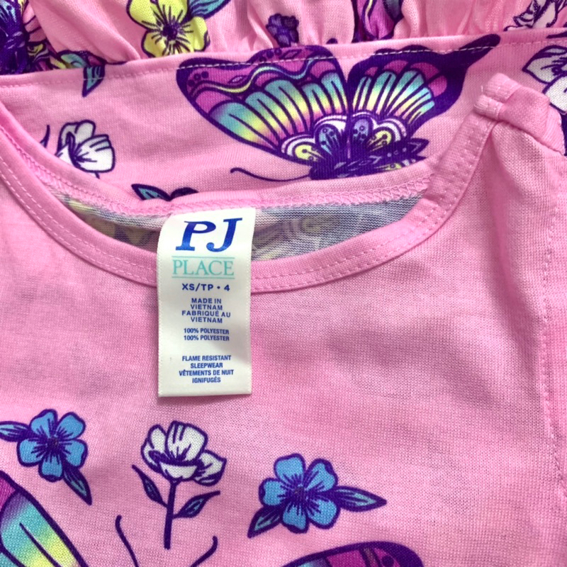 Đầm Thun Tay Ngắn Cánh Tiên Hoạ Tiết Cho Bé Gái PLACE Hàng Xuất Xịn Cao Cấp Chất Siêu Mịn Đẹp Mát Mặc Hè