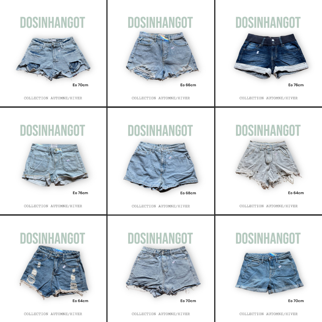 Quần Short Jean y2k Có Short Cạp Cao Eo Từ 70cm