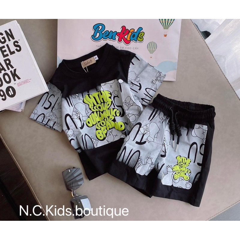 Bộ thun bé trai phom nhỡ đại