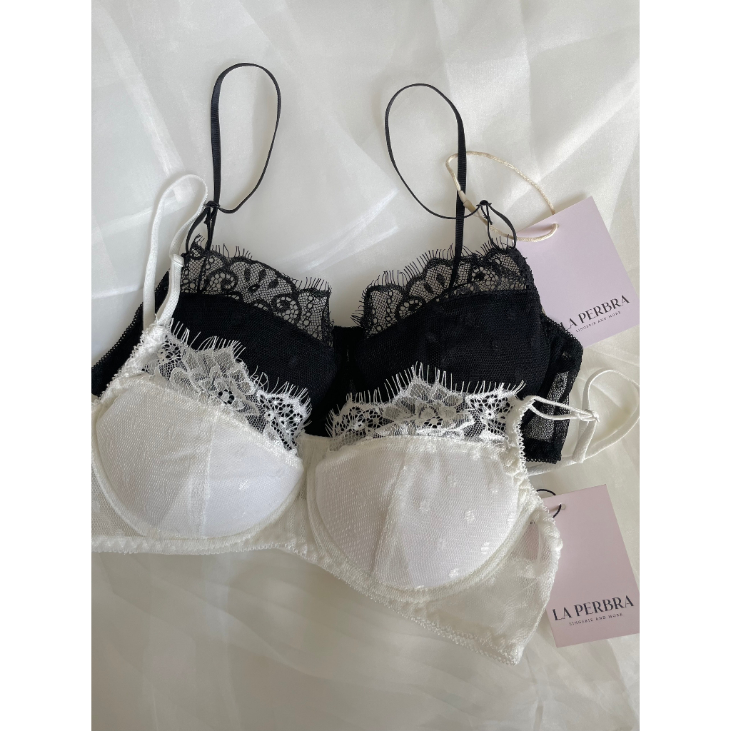B09 | Áo Ngực Ren Thiết Kế Áo Lót Có Gọng Có Mút Màu Đen Gợi Cảm Thiết Kế La Perbra - B09