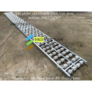 Thang con lăn hỗ trợ vận chuyển hàng hóa (thanh 1m5 có móc nối )