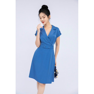 Nem - Đầm cổ vest size 2 = S