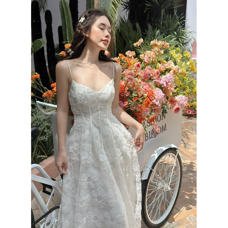 ĐẦM 2S KẾT HOA PHỐI MÀU
