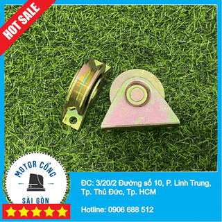 Bánh xe cổng lùa sắt ray V Đường kính D60 chịu tải trọng lớn - bánh xe cổng cửa sắt