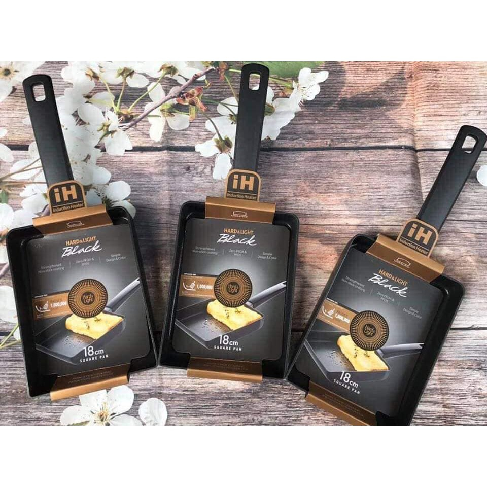 🌺CHẢO CHỐNG DÍNH HÌNH CHỮ NHẬT LOCKNLOCK HARD&LIGHT  LHL5186-IH - HÀNG CHÍNH HÃNG