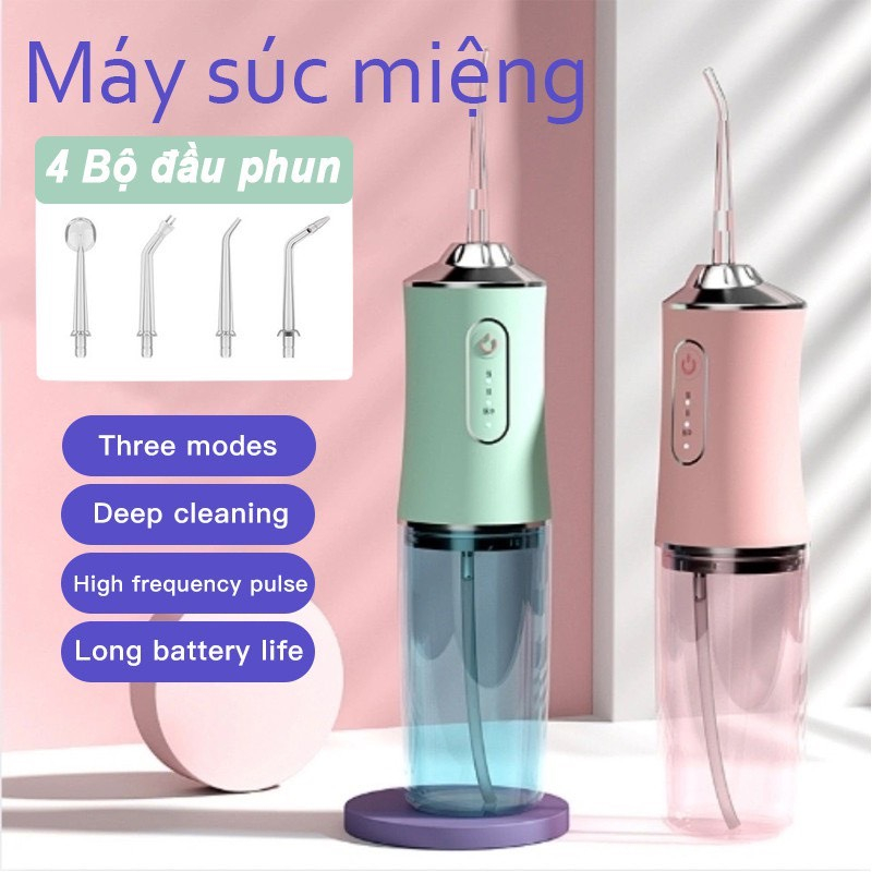 Máy tăm phun nước vệ sinh răng miệng-Máy Tăm Nước Cầm Tay Vệ Sinh Răng Miệng Sạc Pin Chống Thấm Nước（No Warranty）