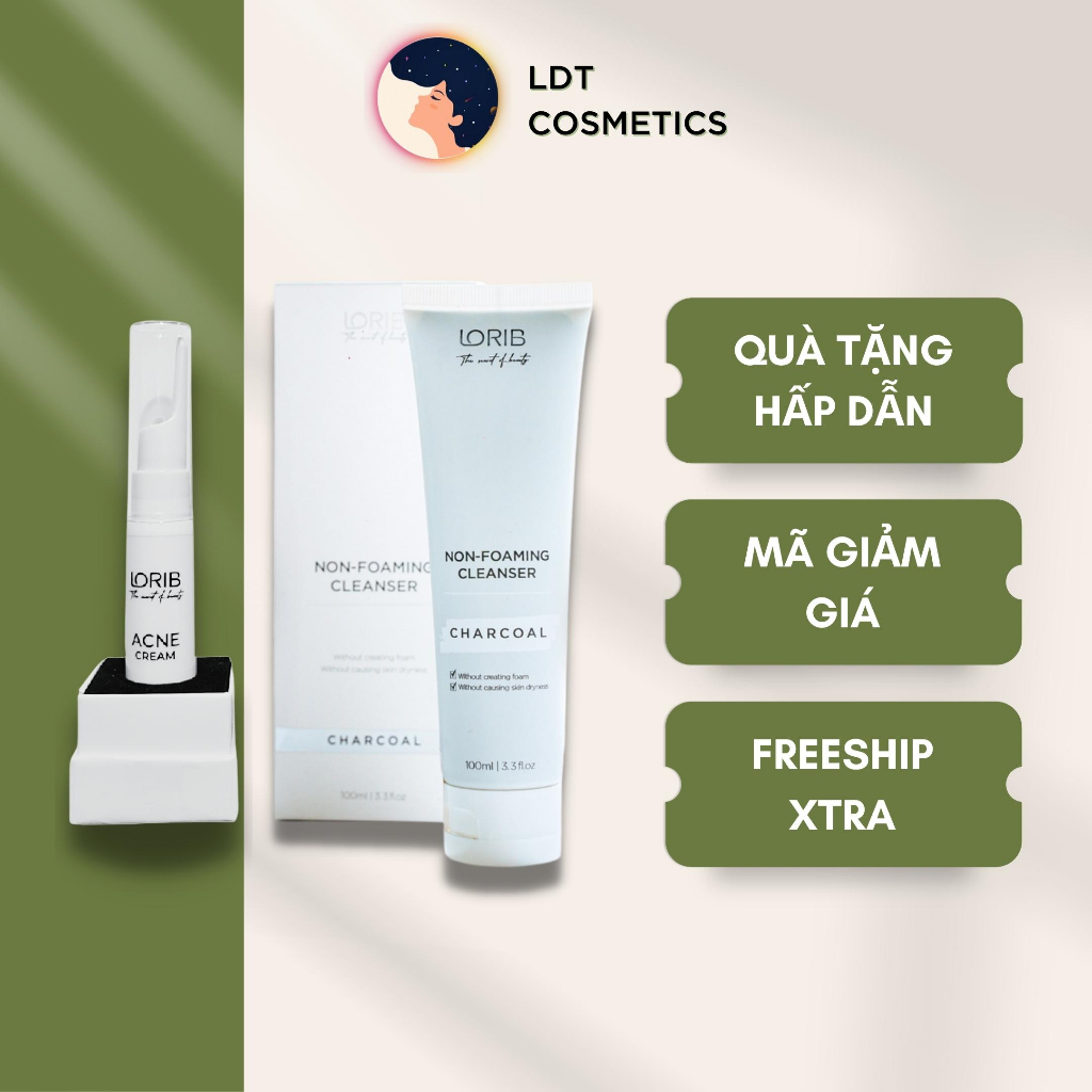 Combo Kem mụn, Sữa rửa mặt Lori B