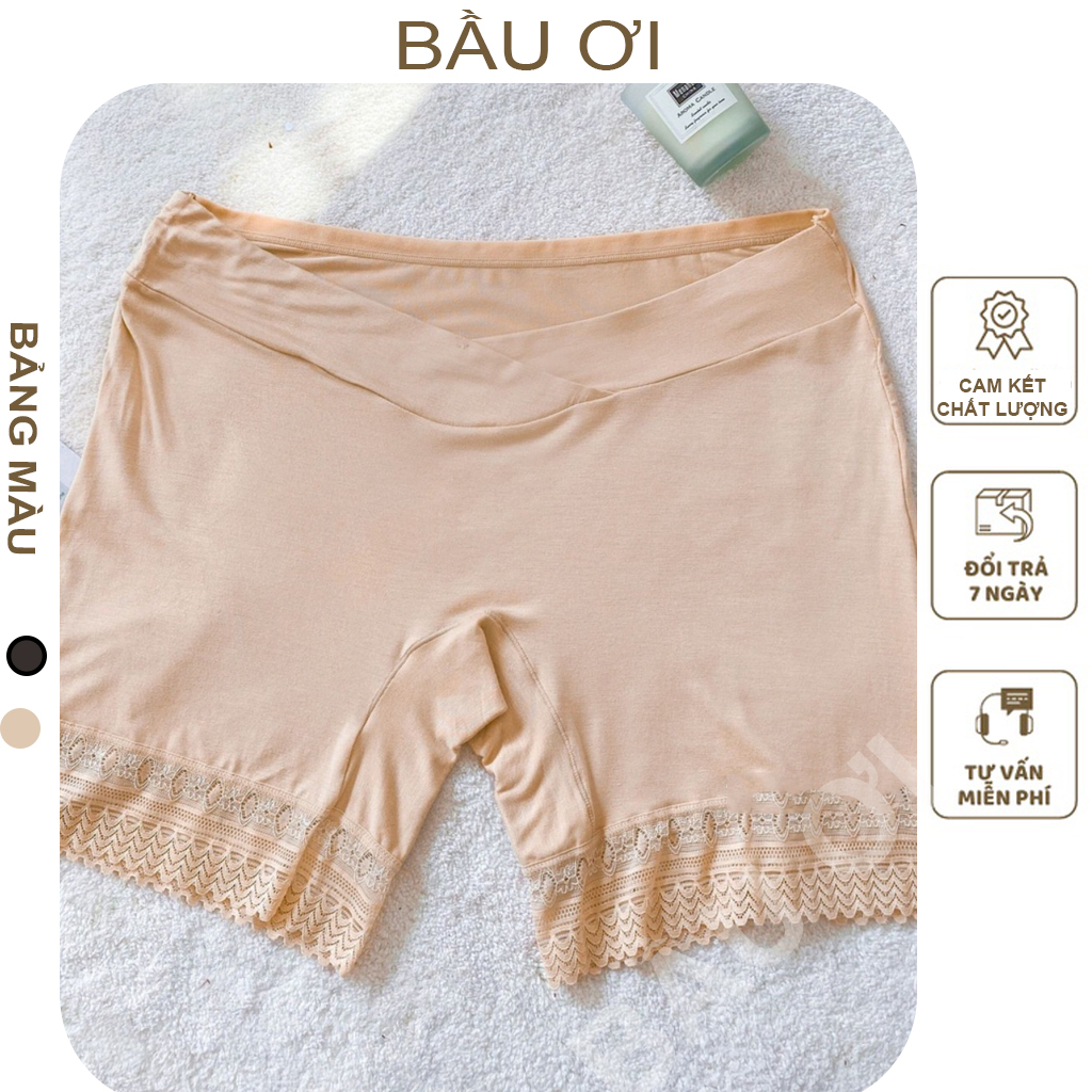 [BẦU ƠI Q07] QUẦN MẶC TRONG VÁY CHẤT COTTON MỀM MỎNG THÔNG HƠI THOÁNG MÁT, CẠP CHÉO KHÔNG HẰN DỄ CHỊ MẶC BẦU TRƯỚC VÀ SA