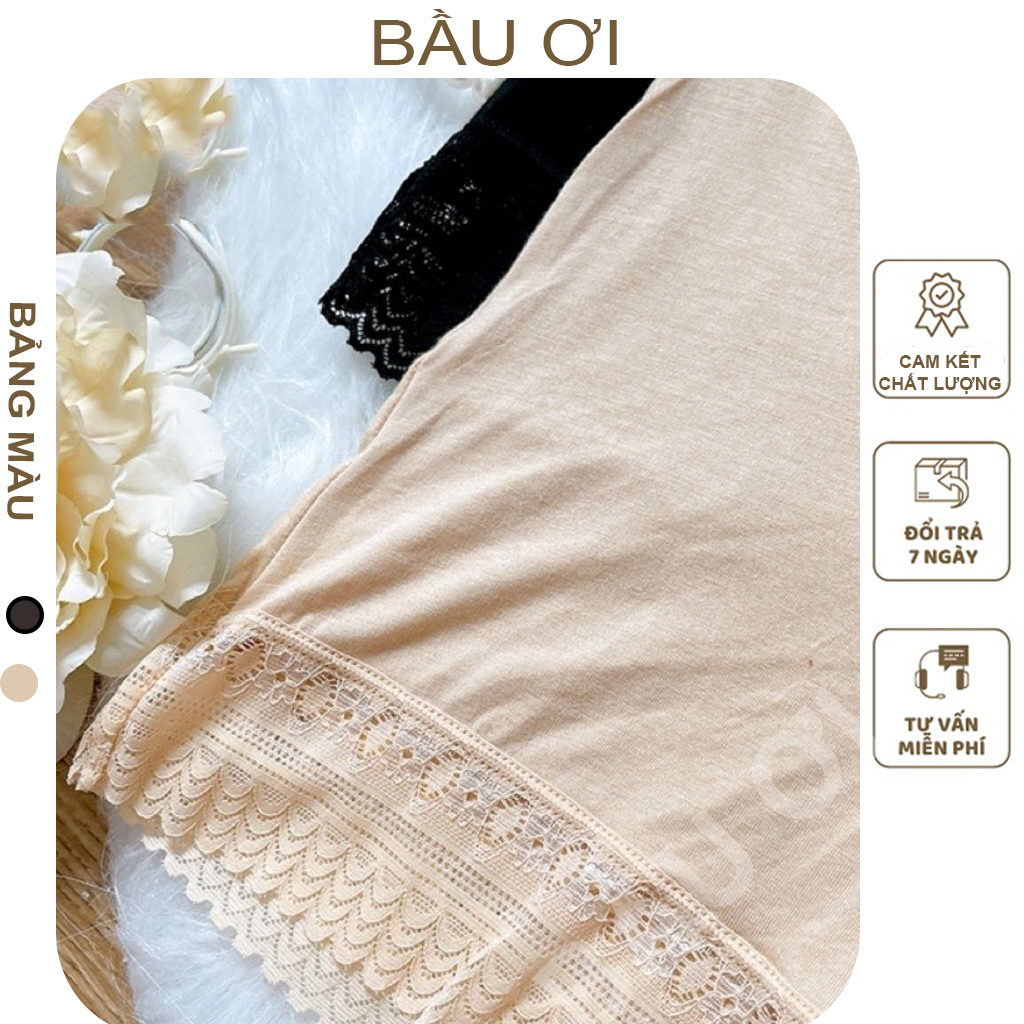 [BẦU ƠI Q07] QUẦN MẶC TRONG VÁY CHẤT COTTON MỀM MỎNG THÔNG HƠI THOÁNG MÁT, CẠP CHÉO KHÔNG HẰN DỄ CHỊ MẶC BẦU TRƯỚC VÀ SA