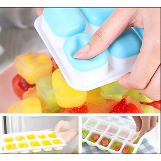 Khay Làm Đá Silicon Có Nắp Đậy