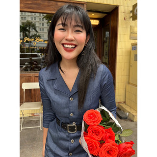 Đầm oneday denim kèm belt