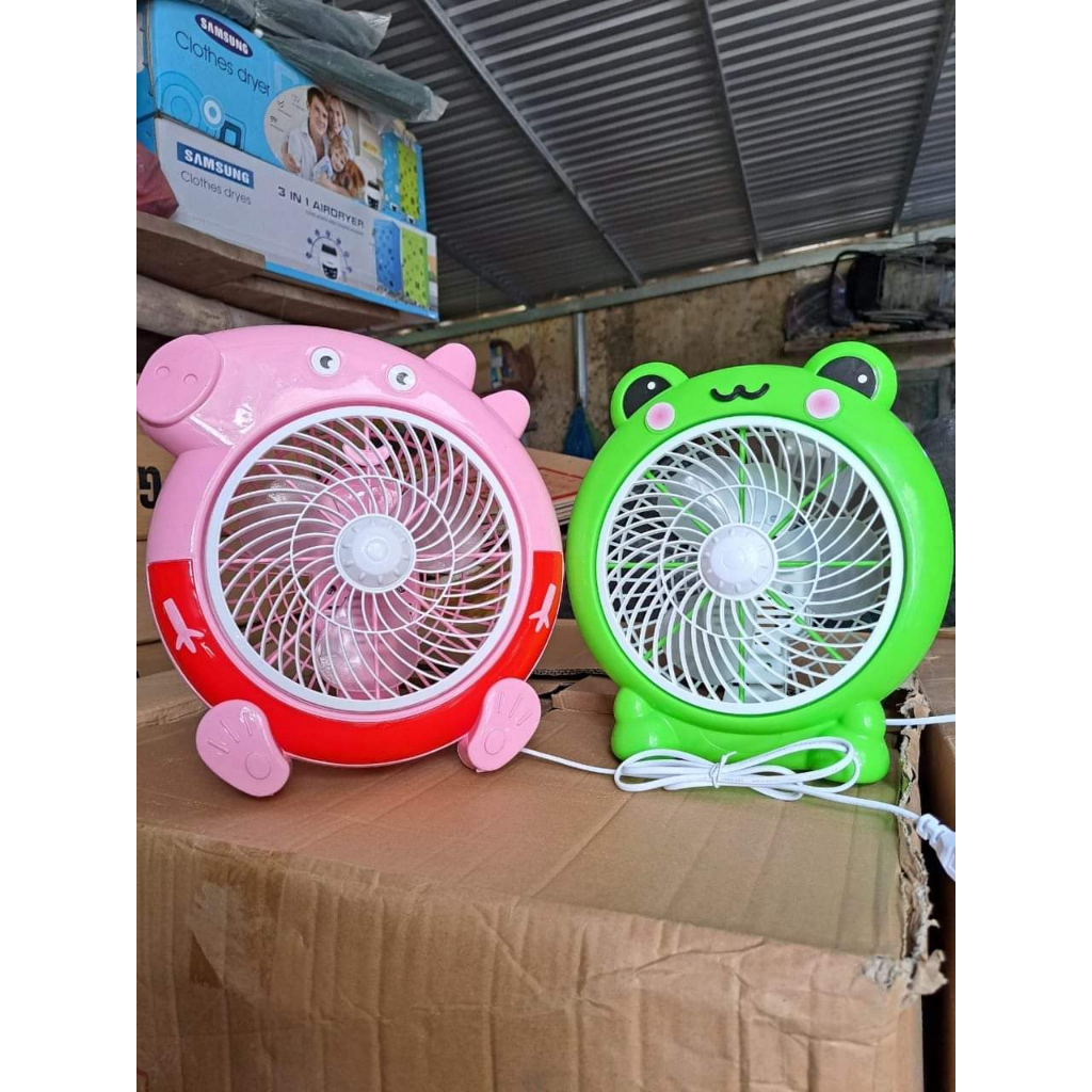 Quạt mini hình thú để bàn cắm điện văn phòng, Quạt văn phòng để bàn mini hình thú cắm điện