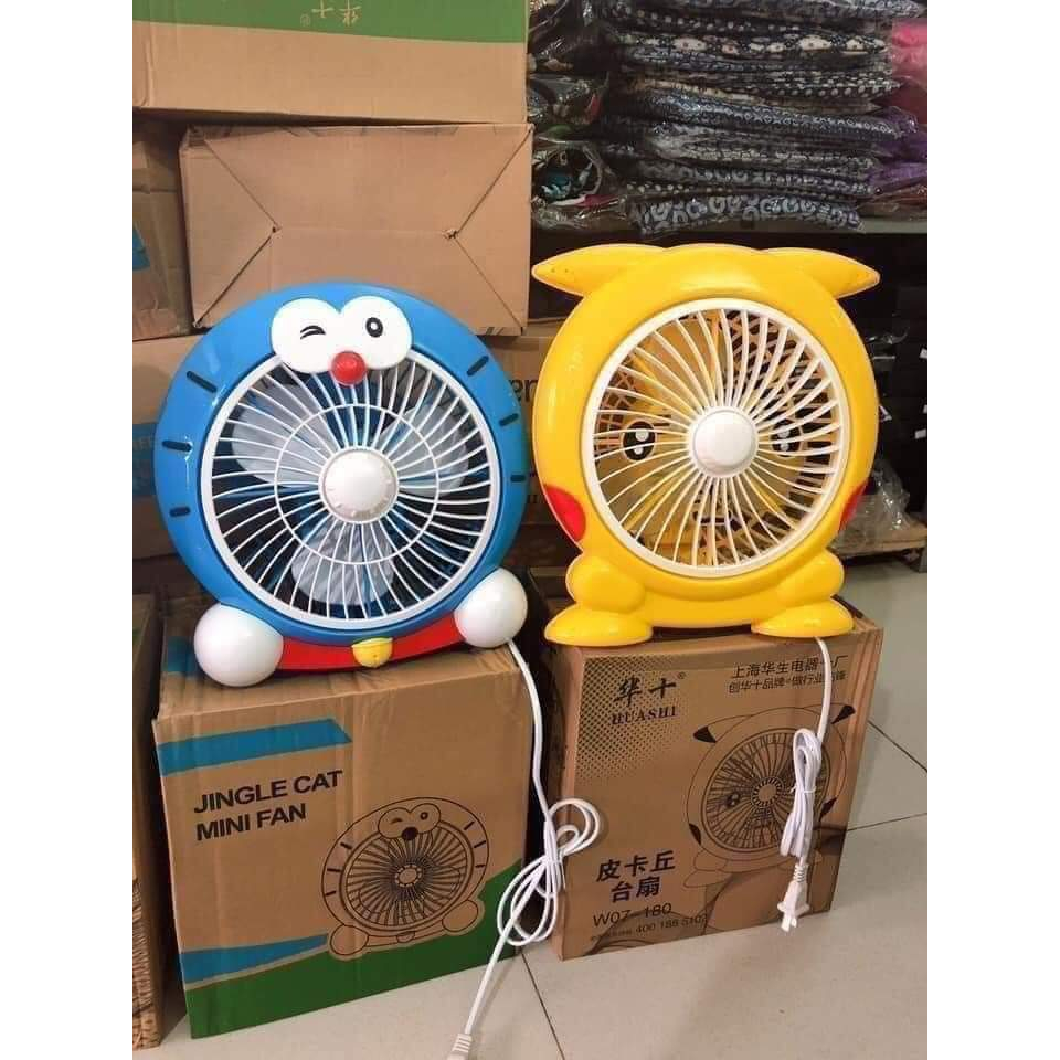 Quạt mini hình thú để bàn cắm điện văn phòng, Quạt văn phòng để bàn mini hình thú cắm điện