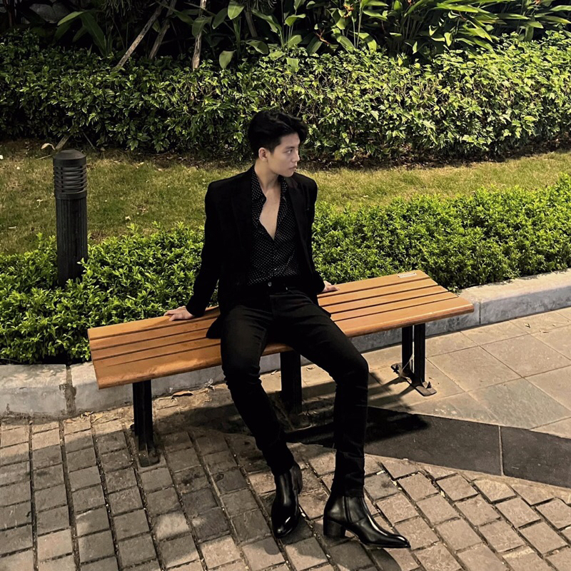 ZIP BOOTS Giày Bốt Nam Khóa Kéo YKK Da Bò Nhập Khẩu Bangladesh Đế Khâu Gót Gỗ Cao 5cm Chính Hãng - TDK Shoemaker