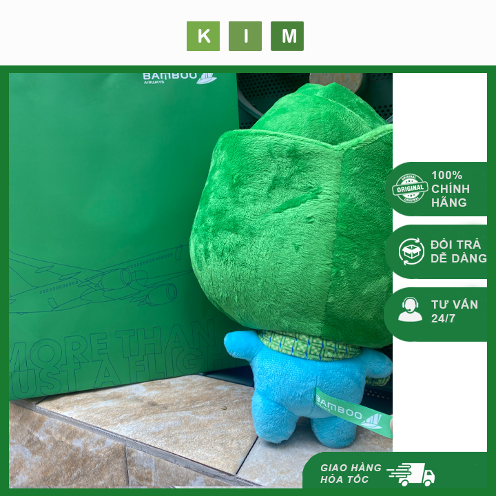 Bé Măng Bamboo Airways lưu niệm - Bé Măng nhồi bông xinh xắn