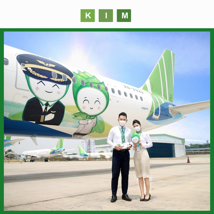 Bé Măng Bamboo Airways lưu niệm - Bé Măng nhồi bông xinh xắn