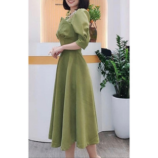 Đầm thiết kế chất dạ mỏng size S (quảng châu)