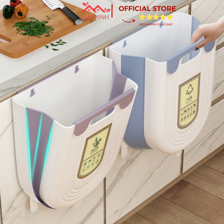 Thùng đựng rác gấp treo tường,giỏ đựng rác thùng đựng rác gắn cánh tủ,dễ dàng dọn dẹp rác,tải trọng lớn,tiện lợi nhỏ gọn