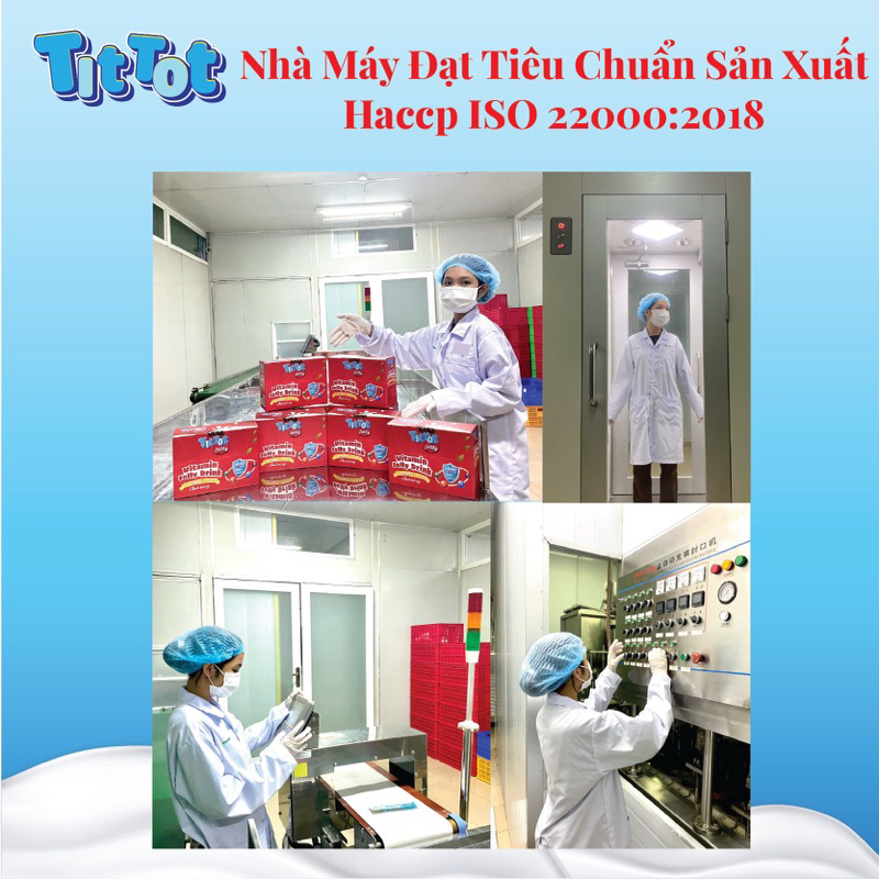 30 thanh TẶNG 3 thanh Thạch sữa chua TITOT dai dai mix 3 vị trái cây dâu cam truyền thống