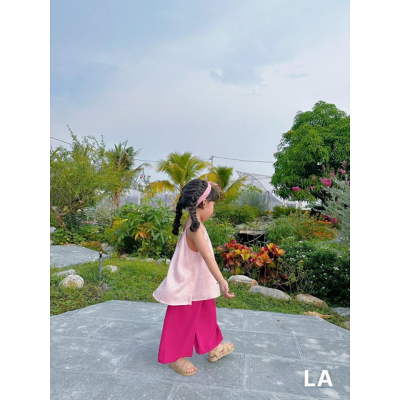 Set yếm gấm lụa mẹ bé siêu hot