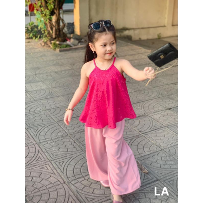 Set yếm gấm lụa mẹ bé siêu hot