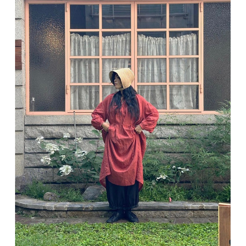 Quần dài linen ống boom phong cách Mori Vintage by Calm