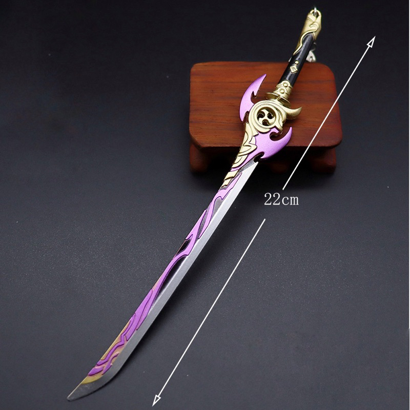 Mô hình Ánh Sáng Đêm Sương Mù dài 22cm bằng Kim Loại Cao Cấp Siêu Đẹp mô hình Genshin Impact trưng bày trang trí