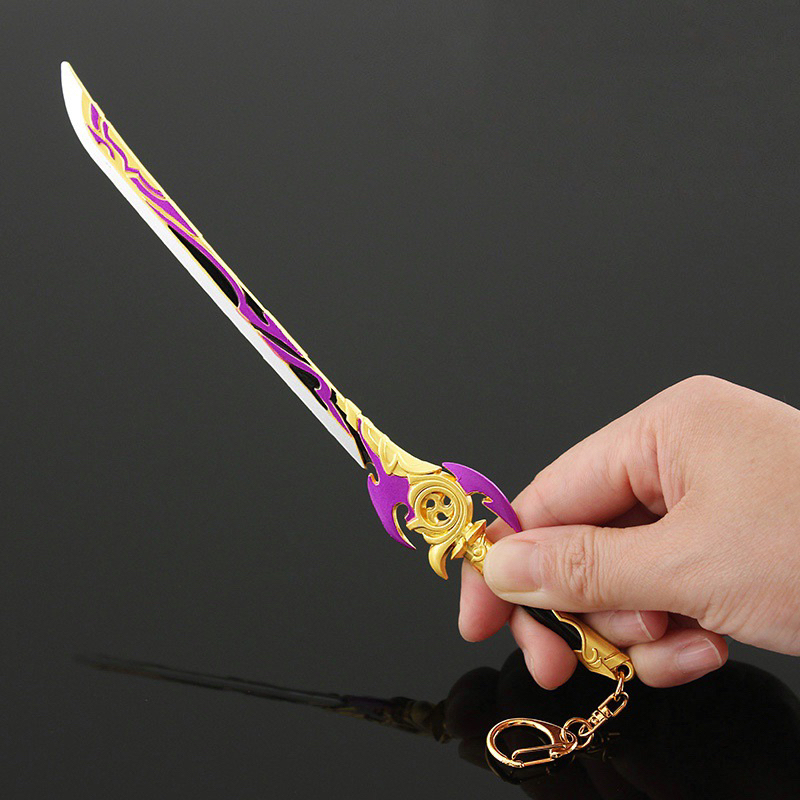 Mô hình Ánh Sáng Đêm Sương Mù dài 22cm bằng Kim Loại Cao Cấp Siêu Đẹp mô hình Genshin Impact trưng bày trang trí