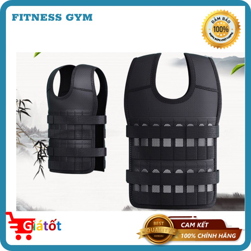 Áo tạ 10kg/ Áo vest thể lực 10kg ( đã nhồi sẵn thanh tạ )