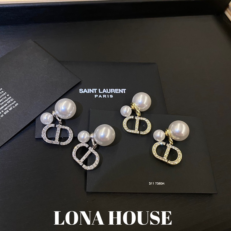 Khuyên tai cd ngọc trai nhân tạo thời trang nữ