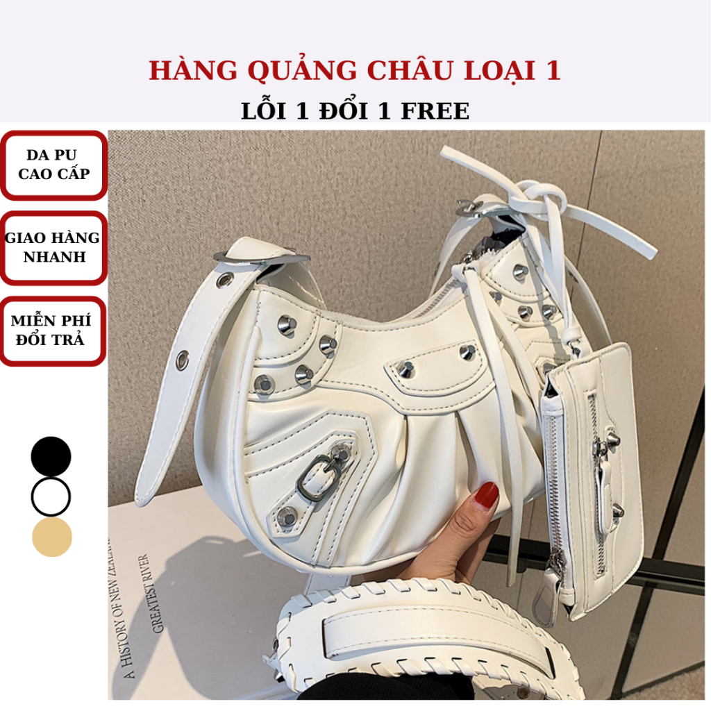 Túi xách nữ Quảng Châu phong cách cá tính sang trọng kèm túi phụ nhỏ xinh