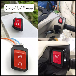 Nút công tắc tắt máy tạm thời winner x sh vario airblade đỏ