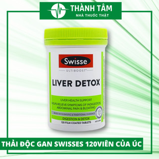 Viên uống thải độc gan Swisse Ultiboost Liver Detox 120 viên, Thải độc gan Swisses 120 viên của Úc