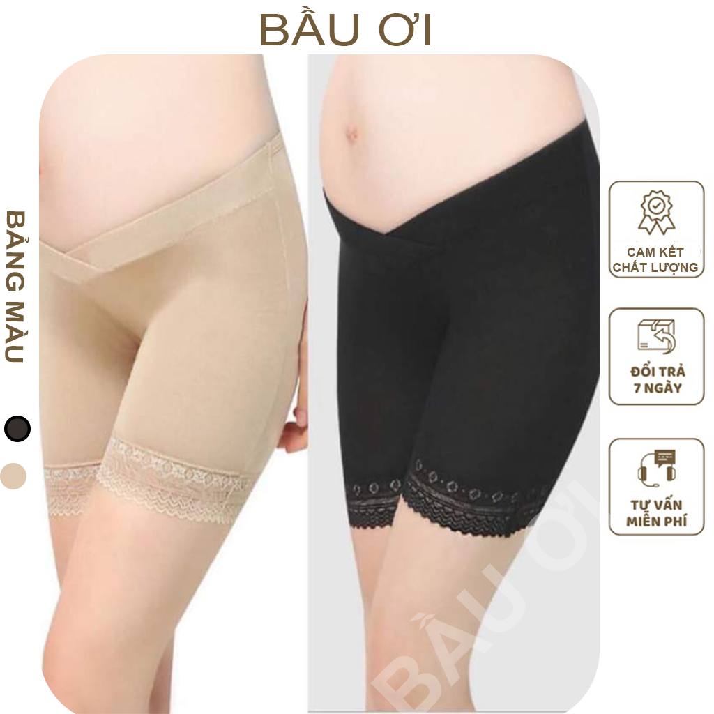 [BẦU ƠI Q07] QUẦN MẶC TRONG VÁY CHẤT COTTON MỀM MỎNG THÔNG HƠI THOÁNG MÁT, CẠP CHÉO KHÔNG HẰN DỄ CHỊ MẶC BẦU TRƯỚC VÀ SA