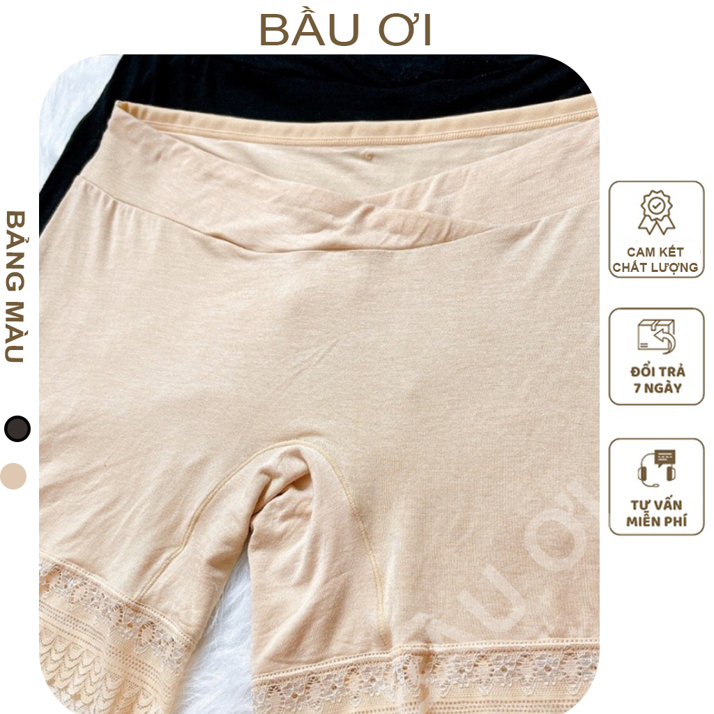 [BẦU ƠI Q07] QUẦN MẶC TRONG VÁY CHẤT COTTON MỀM MỎNG THÔNG HƠI THOÁNG MÁT, CẠP CHÉO KHÔNG HẰN DỄ CHỊ MẶC BẦU TRƯỚC VÀ SA