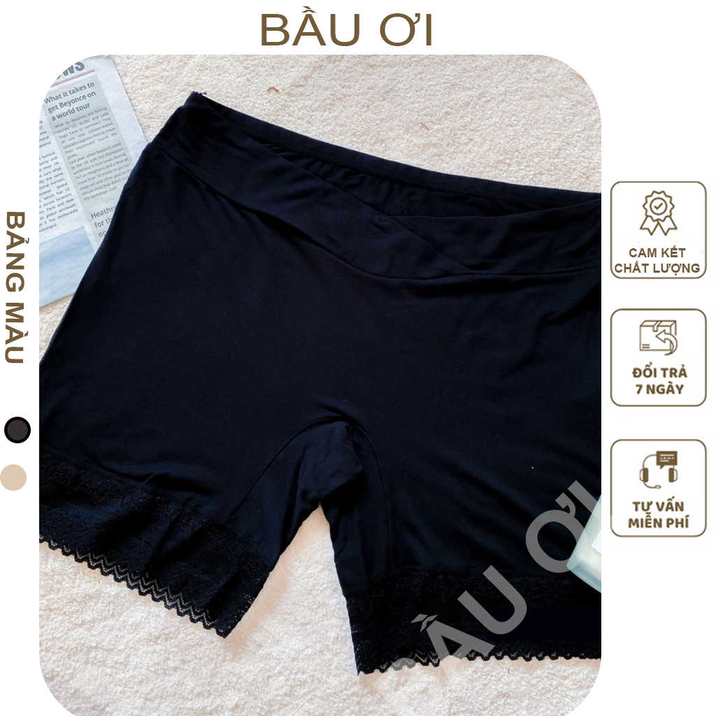 [BẦU ƠI Q07] QUẦN MẶC TRONG VÁY CHẤT COTTON MỀM MỎNG THÔNG HƠI THOÁNG MÁT, CẠP CHÉO KHÔNG HẰN DỄ CHỊ MẶC BẦU TRƯỚC VÀ SA