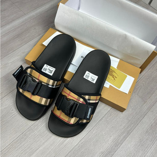 Dép Buberry Quai Ngang Full Box Đế Đúc