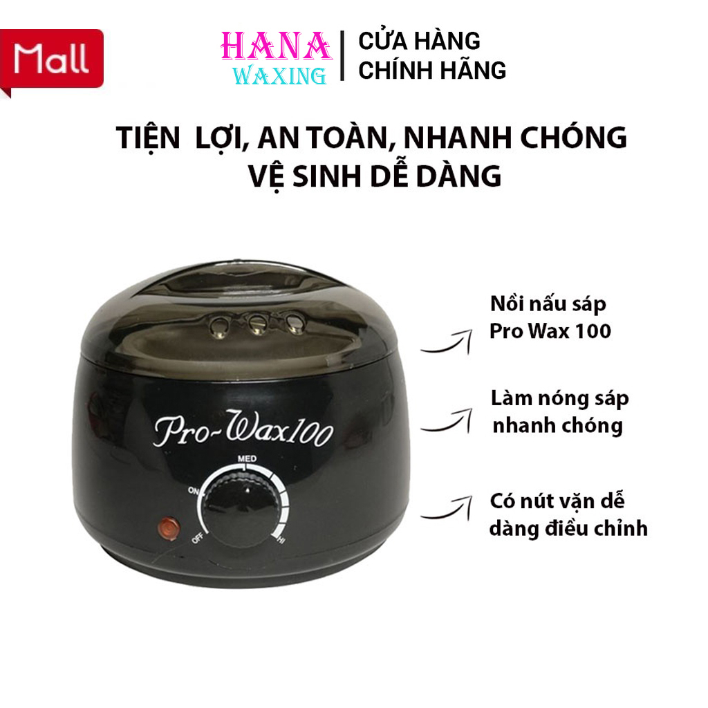 Nồi Nấu Sáp Pro Wax 100 Loại 1, Nồi nấu sáp wax lông nách, tay chân, ria mép, wax bikini
