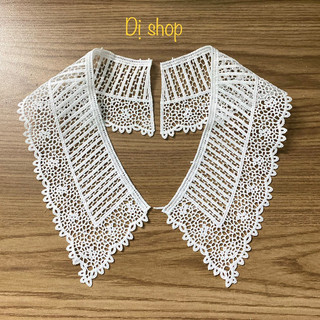 CỔ ÁO COTTON HÌNH LÁ ( 2 lá 2 bên)