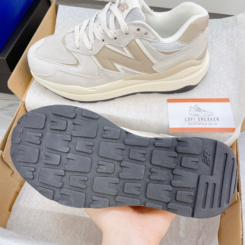 Giày Sneaker N.B Beig Kem nam Nữ full box tag giấy gói hàng loại 1