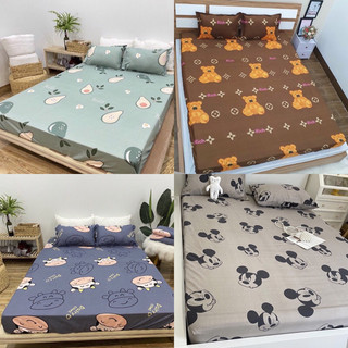 Ga trải giường cotton poly  1m6,1m8,drap giường hàn quốc,được chọn mẫu