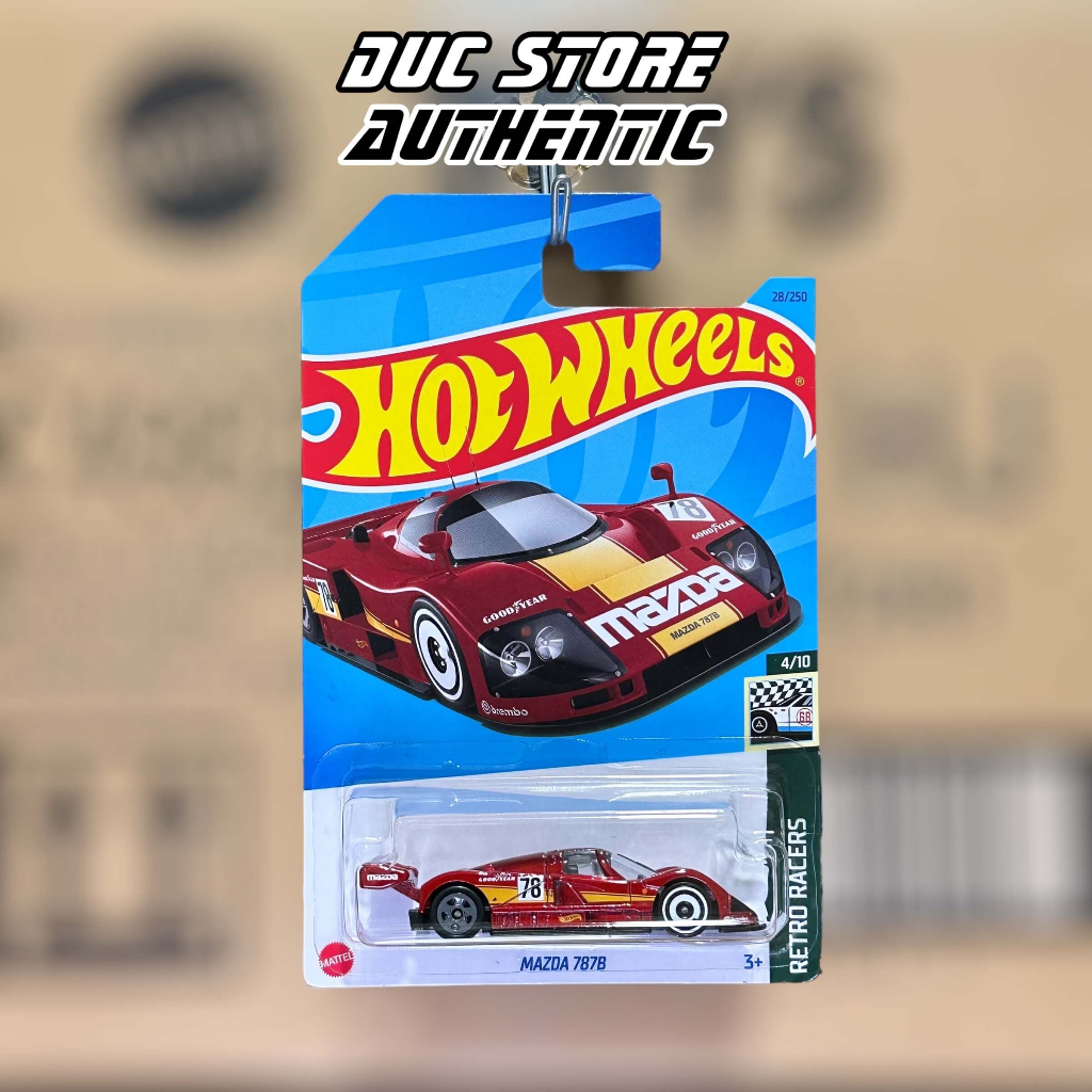 ducstore.vn Xe mô hình HKJ79 Hot Wheels Mazda 787B - Red