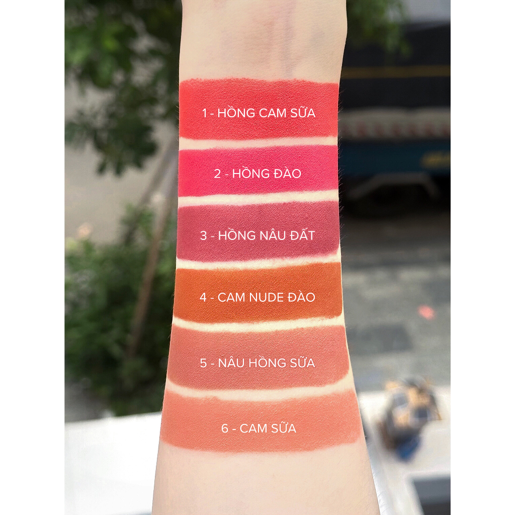 Son Thỏi ANGELUX Lipstick 3g Chất Lì Mịn Như Nhung Chính Hãng Cao Cấp _MÀU HỒNG NÂU ĐẤT