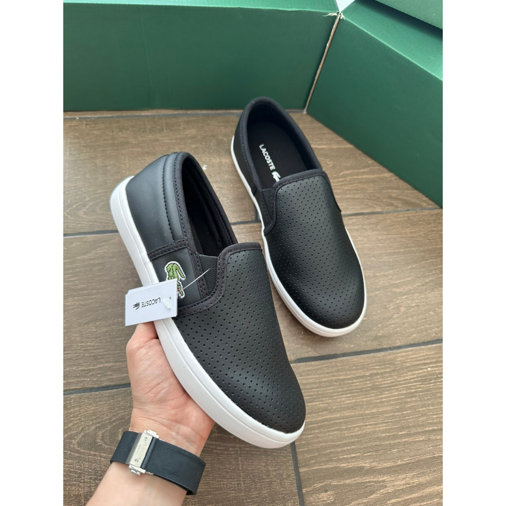 Giày lười slip on chính hãng Lacos.te fullbox / Size 36-43