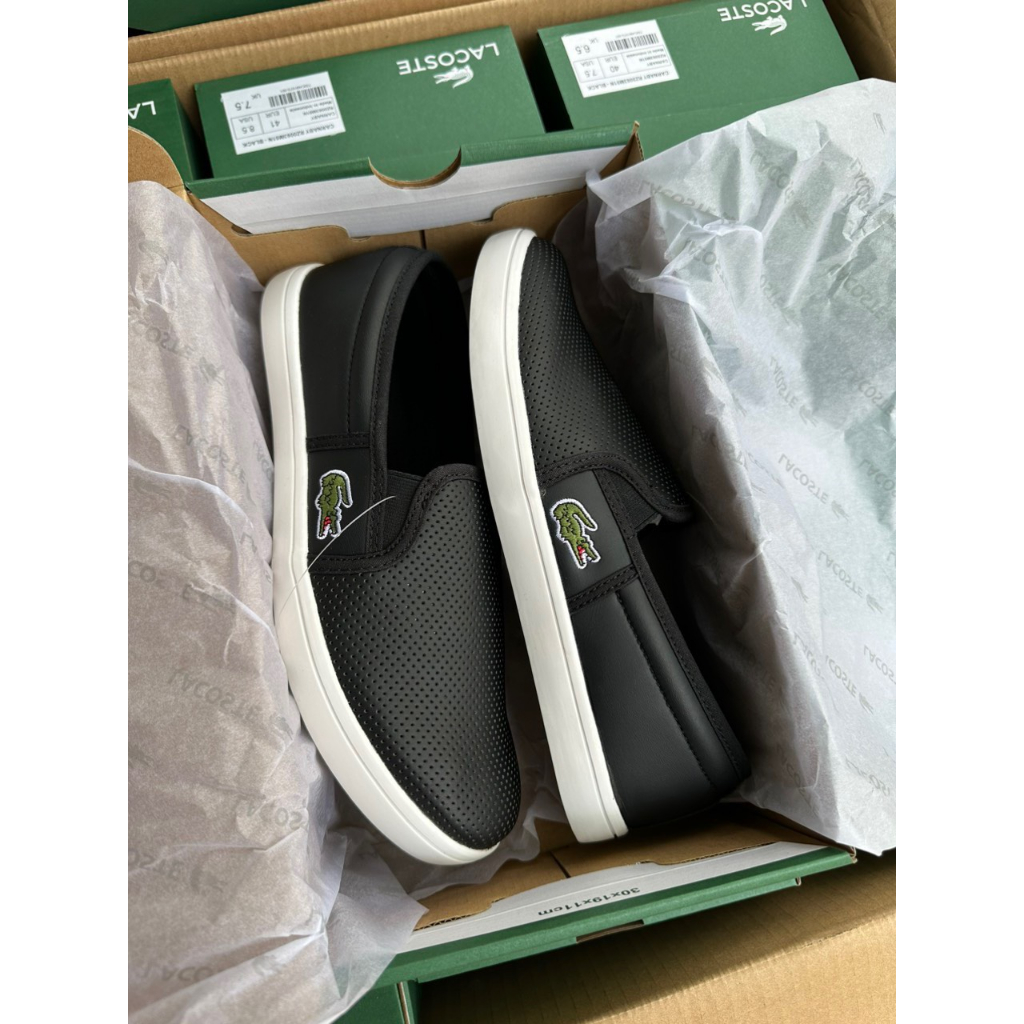 Giày lười slip on chính hãng Lacos.te fullbox / Size 36-43