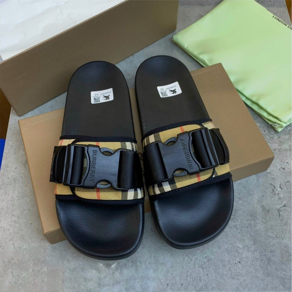 Dép Quai Ngang BBR Nam Bấm Khóa Cao Cấp hottrend thương hiệu 2023