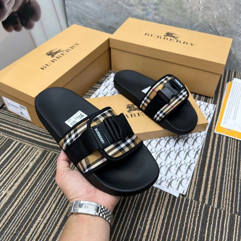 Dép Quai Ngang BBR Nam Bấm Khóa Cao Cấp hottrend thương hiệu 2023