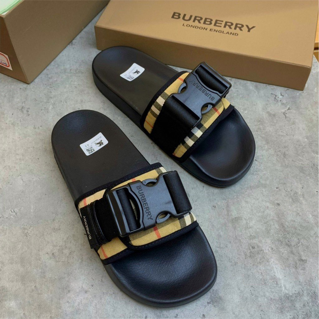 Dép Quai Ngang BBR Nam Bấm Khóa Cao Cấp hottrend thương hiệu 2023