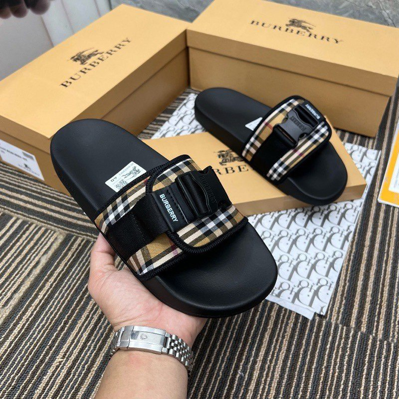 Dép Quai Ngang BBR Nam Bấm Khóa Cao Cấp hottrend thương hiệu 2023